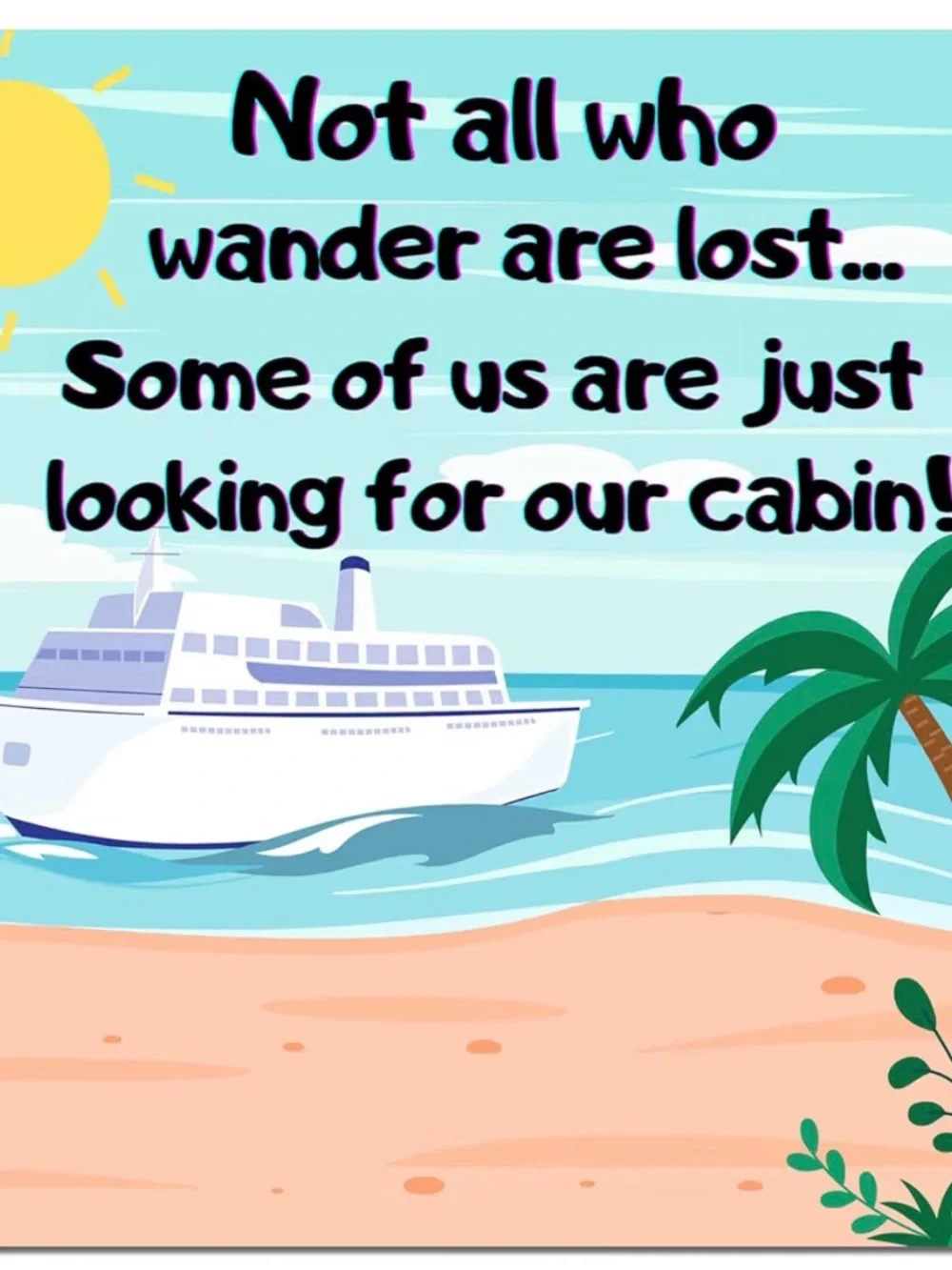 Cruise Ship Vacation Door Decorations CELEBRATE MAGNETIC NWT